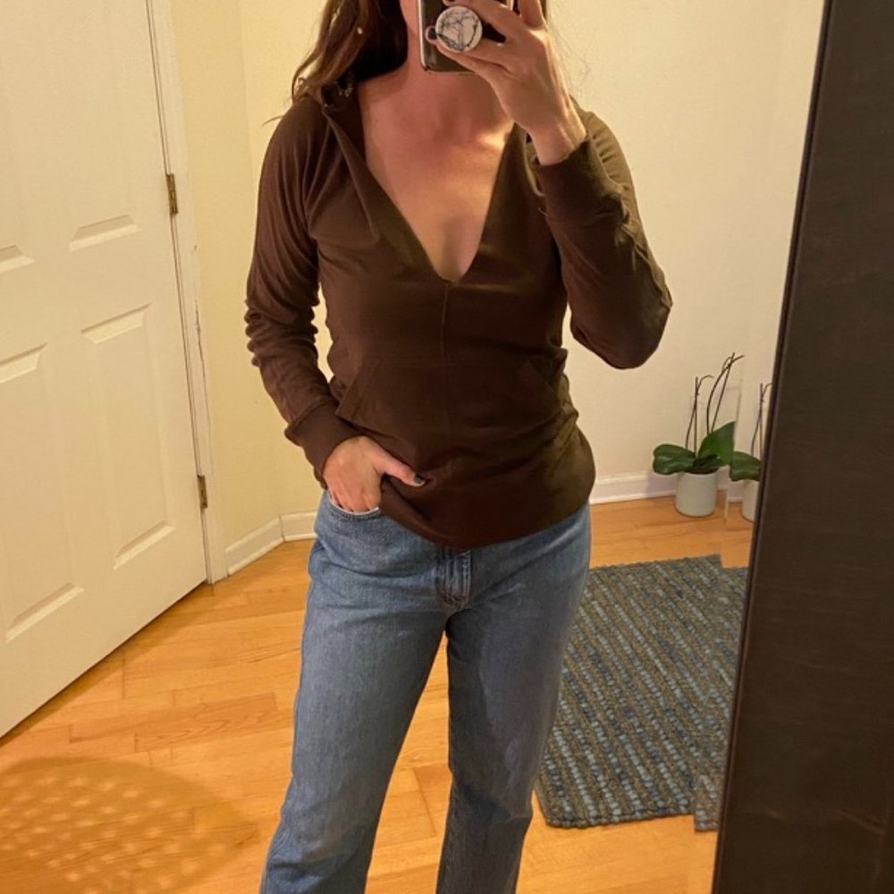 Brown Free People sweatshirt size Small